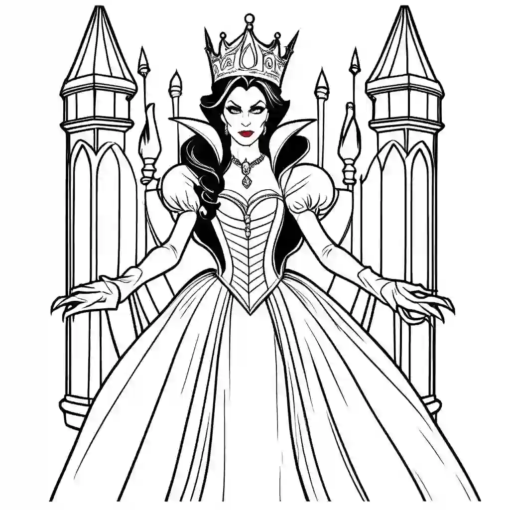 The Evil Queen coloring pages